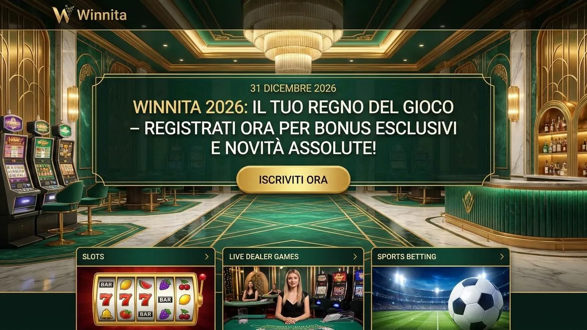 Registrazione con bonus su Winnita